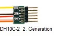 D&H DH10C (2. Generation), Mini-Lokdecoder, 1.5 A, SX1, SX2, DCC, MM, DC-analog, 6 Ausgänge, SUSI